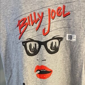 Gray Billy Joel Graphic T-Shirt nwt large women’s cut